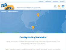 Tablet Screenshot of perduefoodsinternational.com